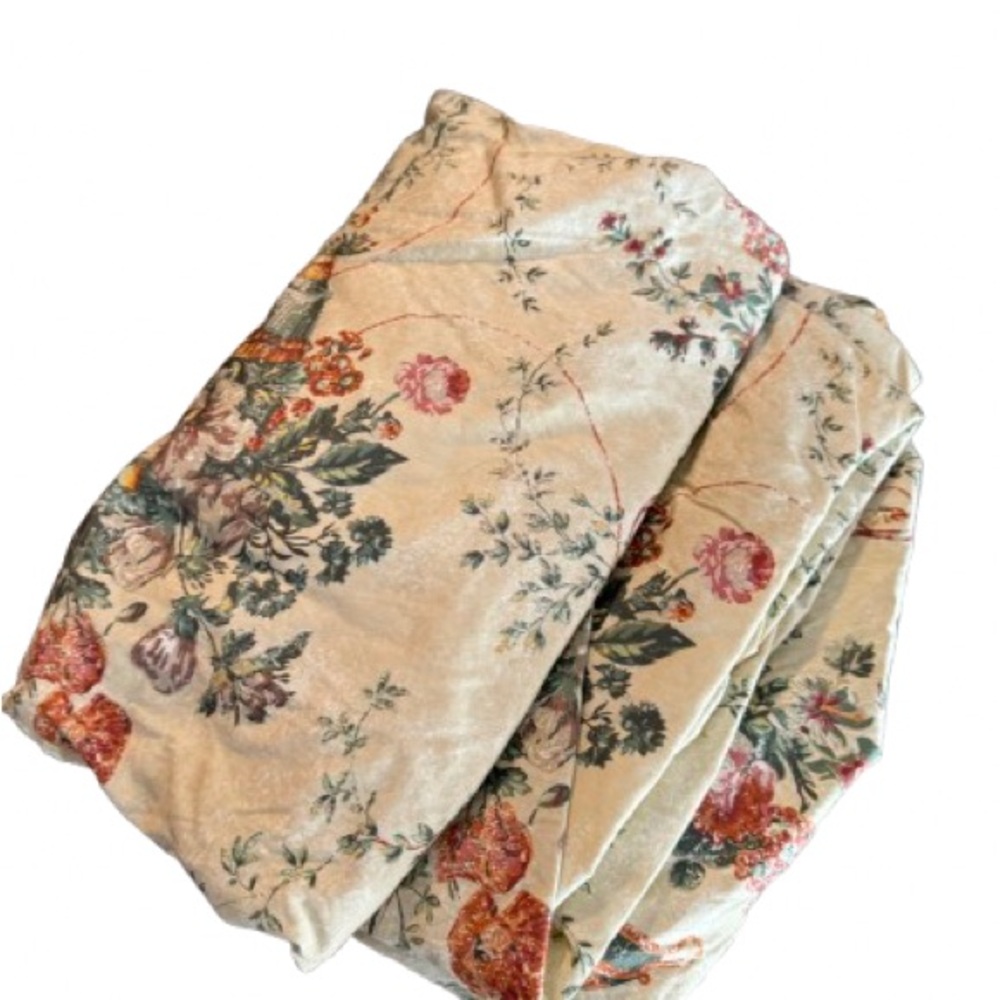 Vintage Ralph Lauren Floral 100% Cotton King Fitted Sheet